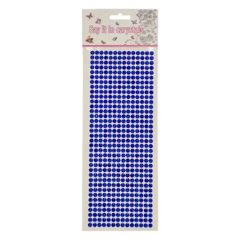 Наклейки декоративні XY-004(Blue) на планшеті 504 шт