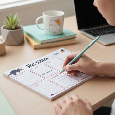 Планер тижневий VT9212-06, 20х14,3 см, 54 аркуші, українська