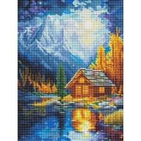 Алмазна мозаїка "Місячний вечір" Brushme DBS54203, 30х40 см