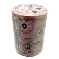 Набір декоративного скотчу XM-JD2865(Pink) 6 см x 1,2 м