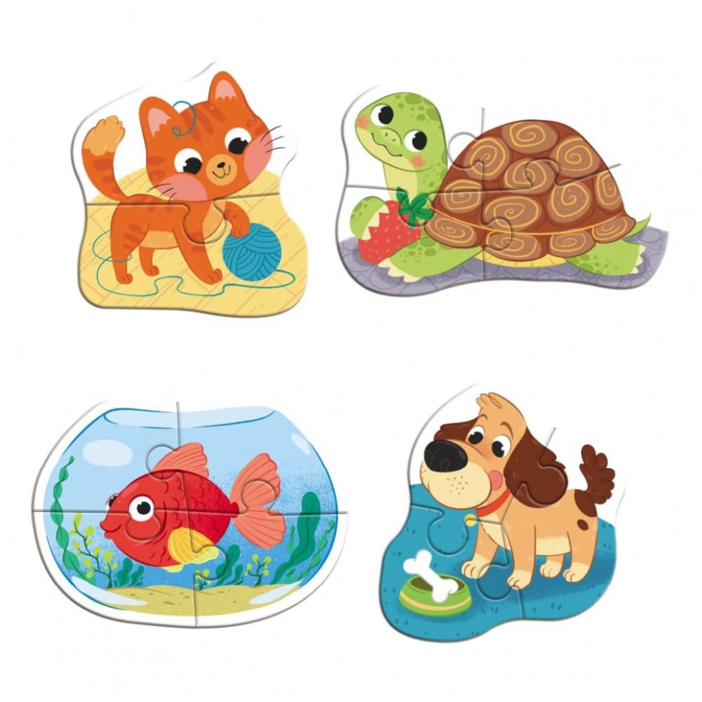 Дитячий пазл 4 в 1 "Baby puzzle. Домашні тварини" DoDo Toys 300688 набір 4 в 1