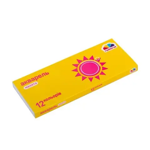 Акварель сухая "Палитра Малыши" 100102, 12 цветов