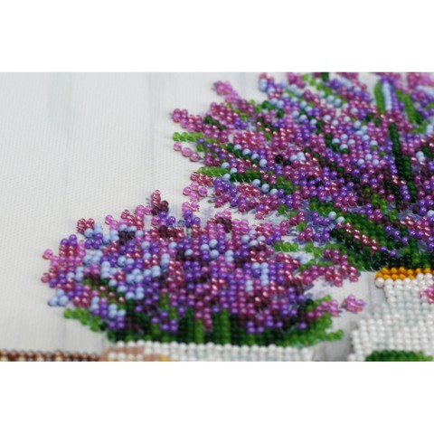 Набір-міді для вишивання бісером "Лаванди аромат" AMB-059 20х20 см