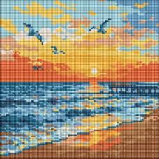 Алмазна мозаїка "На узбережжі моря" ©art_selena_ua AMO8271, 30х30 см