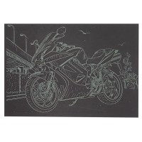 Гравюра А5 "Мотоцикл-2" ГрА5з-9 економ-варіант у пакеті 21 х 14,8 см