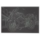 Гравюра А5 "Мотоцикл-2" ГрА5з-9 економ-варіант у пакеті 21 х 14,8 см