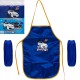 Фартух дитячий з нарукавниками для хлопчиків CR5520(Dark-Blue) 54х37 см (80433)