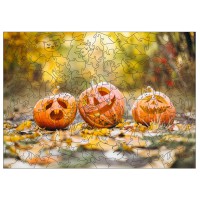 Фігурний пазл з дерева "Хелловін" PZ006-A3C-AC 180-250 деталей, розмір А3, картонна коробка