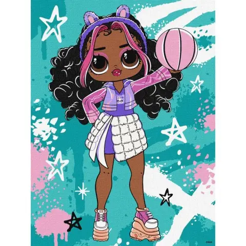 Картина за номерами "Tweens LOL Skate Dance Hoops Cutie" KHO1211, 30х40 см