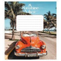 Зошит учнівський "Ретро авто" 024-550139K-4 в клітинку, 24 аркуші