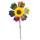 Дитячий вітрячок "Сонечко" МR 1225-4 квітка діаметром 28 см, паличка 48 см
