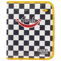 Папка для зошитів на блискавці "Smile Black and White" АП-1001-11