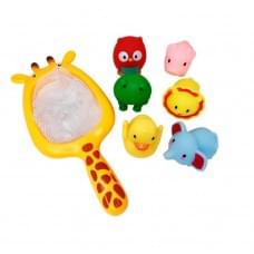 Набір іграшок для ванни MGZ-0933 сачок, 6 іграшок Набір іграшок для ванни MGZ-0933 сачок, 6 іграшок