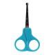 Ножиці манікюрні безпечні MGZ-0715(Torquoise) бірюзовий