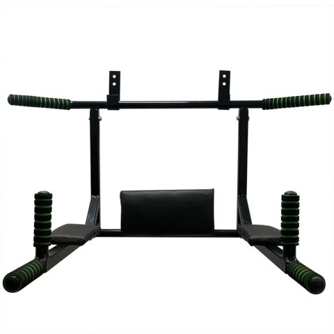 Турнік-бруси настінний "Iron" NE-TR-3B 3 в 1 з м'якими ручками чорний