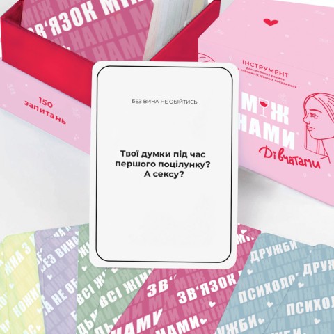 Гра настільна Між нами Дівчатками MemoGames 0010MG українською мовою