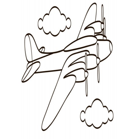 Дитяча водна розмальовка: Літаки, космос 734014, 8 сторінок