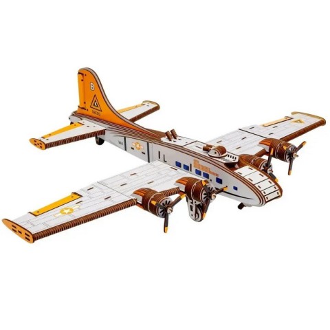 Дерев’яний 3D-конструктор "Бомбардувальник – Літаюча фортеця" Puz-00949