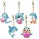 Набір брелків для алмазної мозаїки "Дельфіни" BR35 з інструментами 5 шт