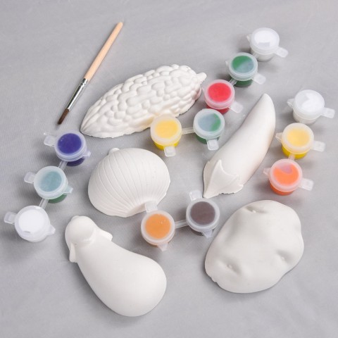 Набір для творчості Гіпсові розмальовки "Розфарбуй овочі" 31000