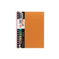Блокнот А5 АП-1509(Orange) 120 аркушів, пружина збоку