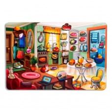 Дерев'яний пазл-вкладиш "Наведи лад в кімнаті та нагодуй Ваню" (ПСД271) PSD271