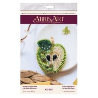 Набір для вишивання бісером "Зелене яблуко" AD-030 прикраси
