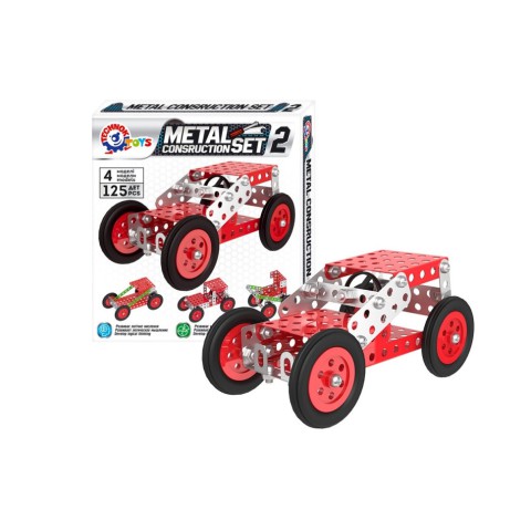 Дитячий "Конструктор металевий"ТехноК 6405TXK, 125 деталей