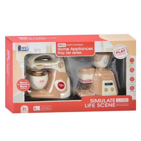Дитяча побутова техніка "Міксер-Кавоварка" E05 механічний обертовий віночок