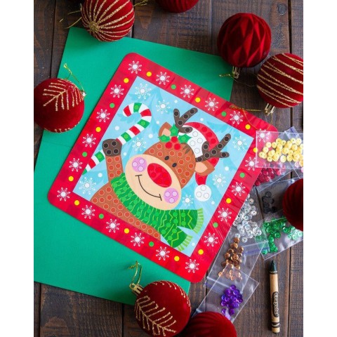 Дитячий набір для творчості "Новорічні листівки з паєтками" 10100694