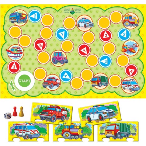 Дитяча розвиваюча гра-квест "Транспорт" 84450, 8 ігор в наборі