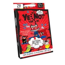 Детская карточная игра "YENOT ДаНетки" Danko Toys YEN-01U укр Красный