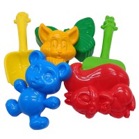 Набір для пісочниці "Незабудка №4" 0954 лопатка, граблі, пасочки