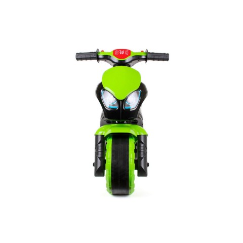 Каталка-біговець "Мотоцикл" ТехноК 5774TXK Чорно-салатовий музичний