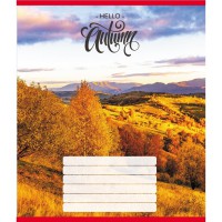 Зошит учнівський "Привіт осінь" 018-530117K-4 в клітинку, 18 аркушів