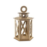 Заготовка для декорування "Ліхтарик 6-гранний" FDPO-081-MDF