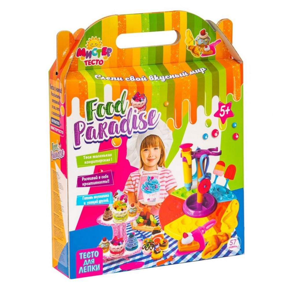 Дитячий набір для творчості "Містер тісто - food paradise" 71304, 57 предметів