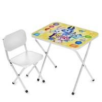 Дитячий столик складаний зі стільчиком M 5964-1 металік