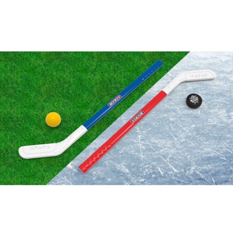 Ігровий набір "Хокей" 5569TXK 2 клюшки 2 ключки 1 шайба 1 м'ячик