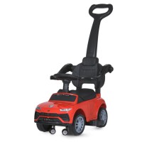 Дитяча Каталка-толокар M 5044L-3 червоний, з батьківською ручкою