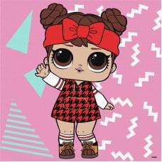 Картина за номерами "L.O.L. Surprise! Winter chill. 12" KHO1334, 25х25 см