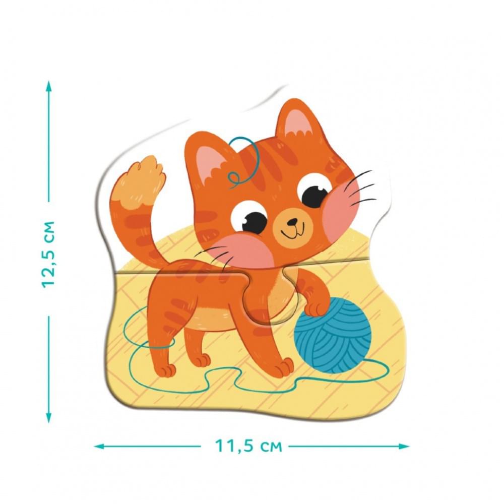 Дитячий пазл 4 в 1 "Baby puzzle. Домашні тварини" DoDo Toys 300688 набір 4 в 1