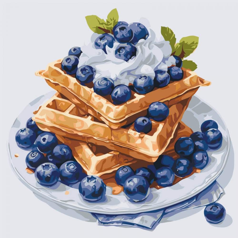 Картина за номерами "Чорничний десерт" 12041-AC 40х40 см