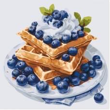 Картина за номерами "Чорничний десерт" 12041-AC 40х40 см