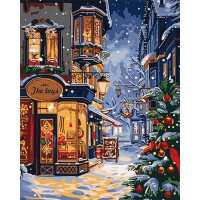 Картина за номерами "Крамниця подарунків" ©art_selena_ua KHO3659, 40х50 см