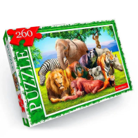Пазл "Тварини Африки" Danko Toys C260-13-07, 260 ел.