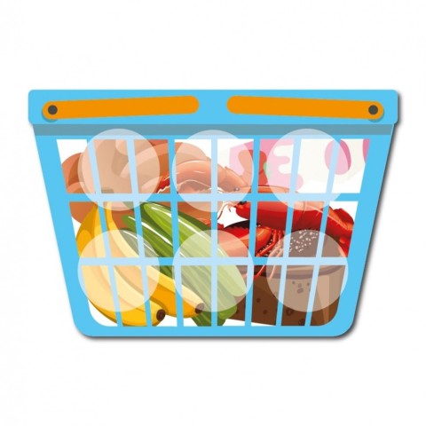 Настільна гра Лото маркет+списки продуктів 128241, 6 карток-планшеток