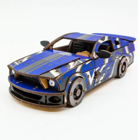 Дерев'яний 3D конструктор Mustang GT Puz-00642, 162 деталей