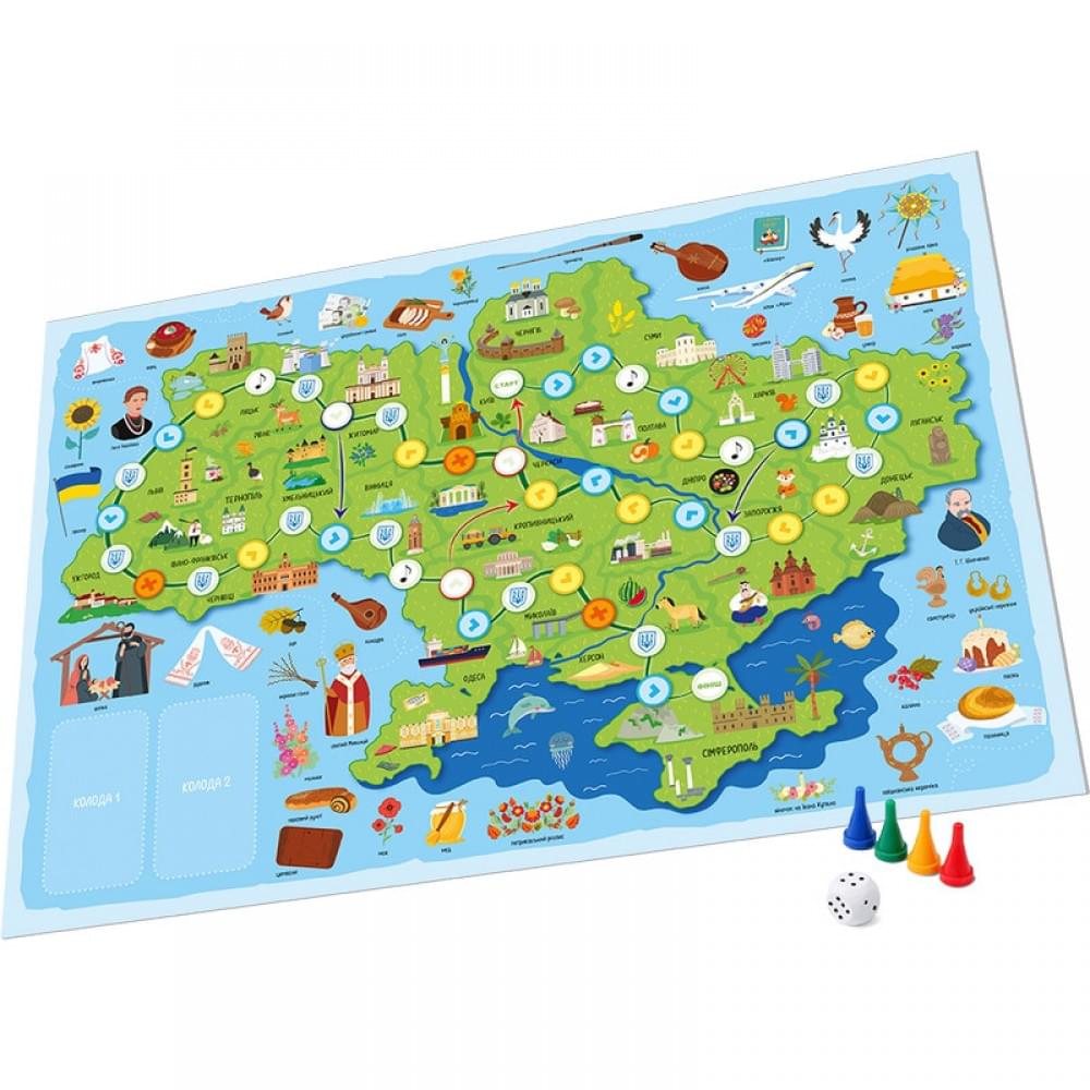 Настільна гра "Моя Україна" 160019 планшетки для збирання гербів