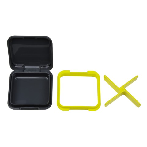 Кейс для капсул Fitseven UZSPACE TP005GY, графітовий з жовтим